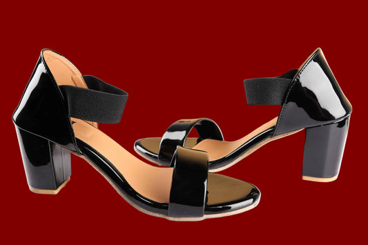 Lotusstride MetroMuse Modern Ankle Strap Block Heels - Urban Chic Style for Women Footwear - Lotusstride