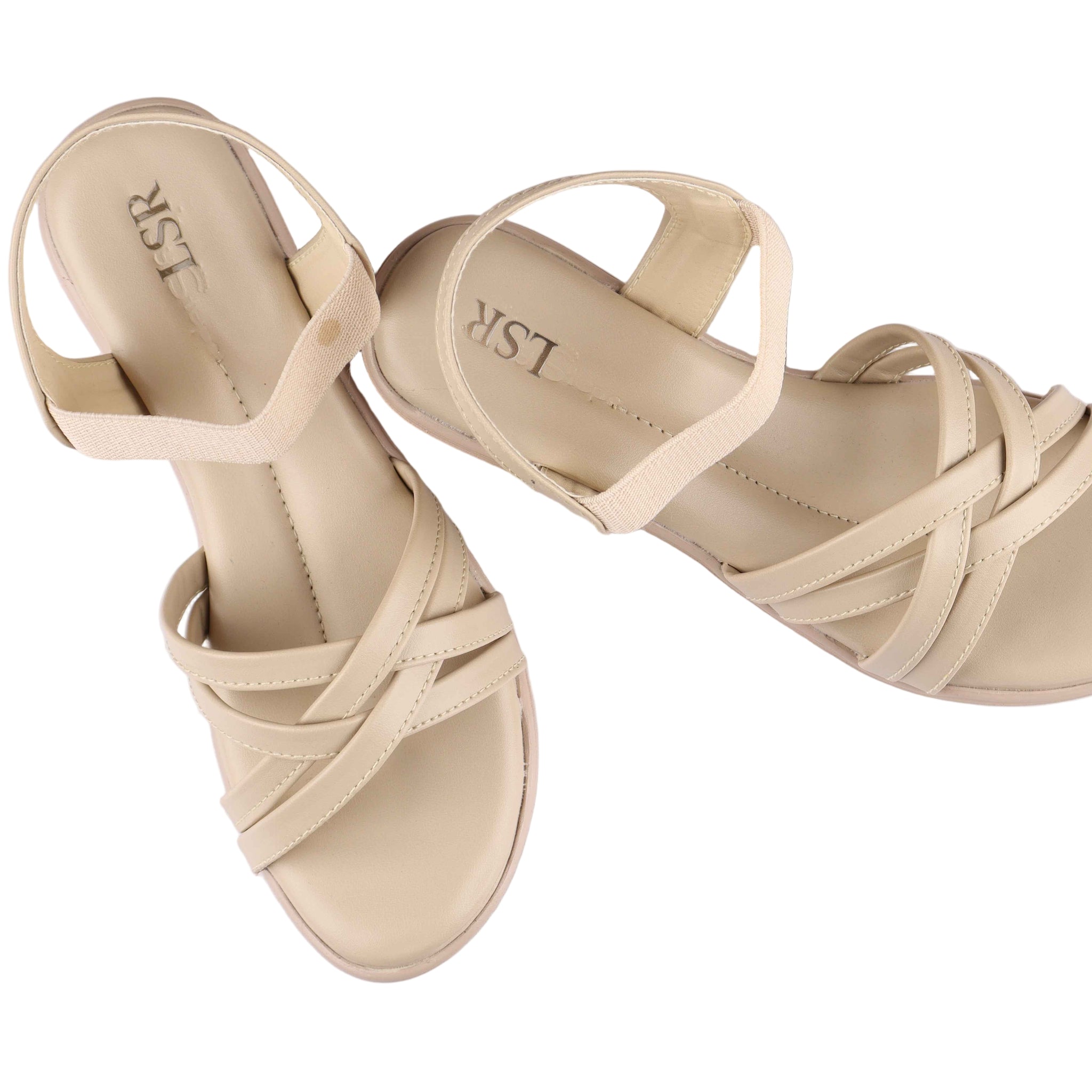 Lotusstride Blush Crisscross Slide Sandals - Soft & Supportive Women Footwear - Lotusstride