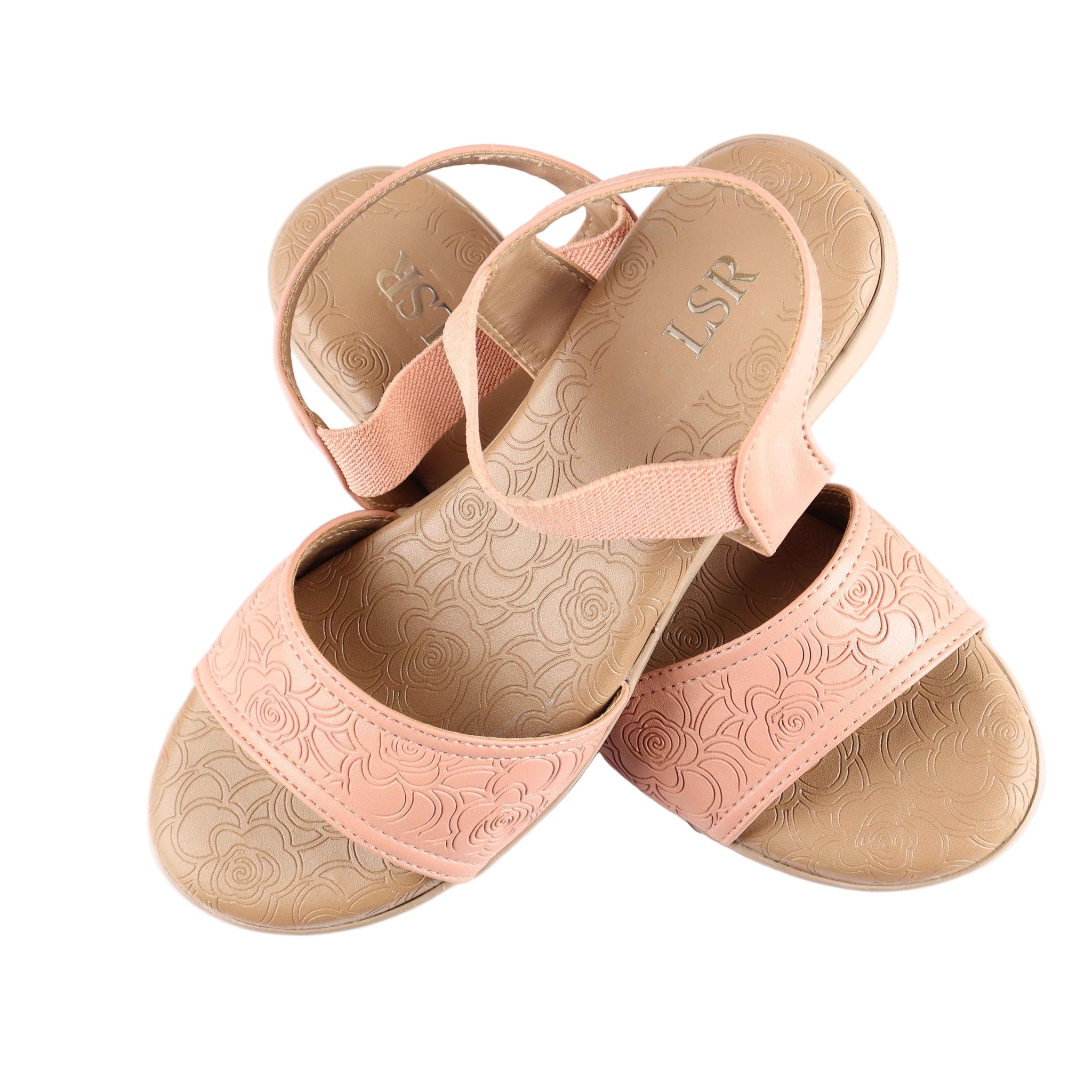 Lotusstride RoseLuxe Premium Rose Gold Accent Heels - Luxurious Comfort in Women Footwear - Lotusstride