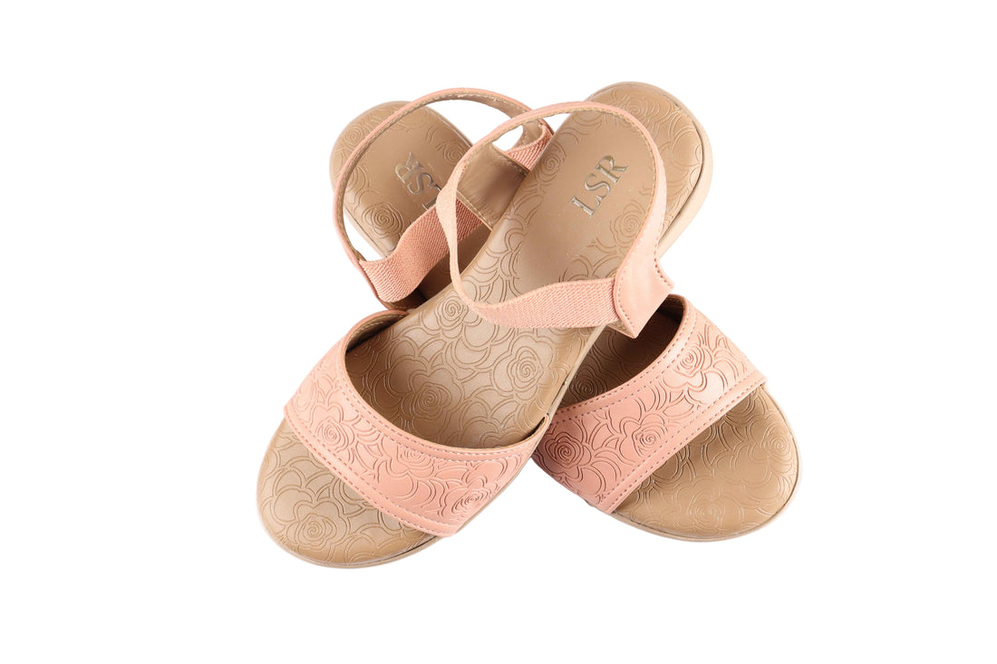 Lotusstride RoseLuxe Premium Rose Gold Accent Heels - Luxurious Comfort in Women Footwear - Lotusstride