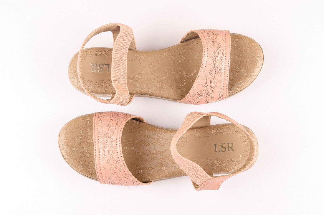 Lotusstride RoseLuxe Premium Rose Gold Accent Heels - Luxurious Comfort in Women Footwear - Lotusstride