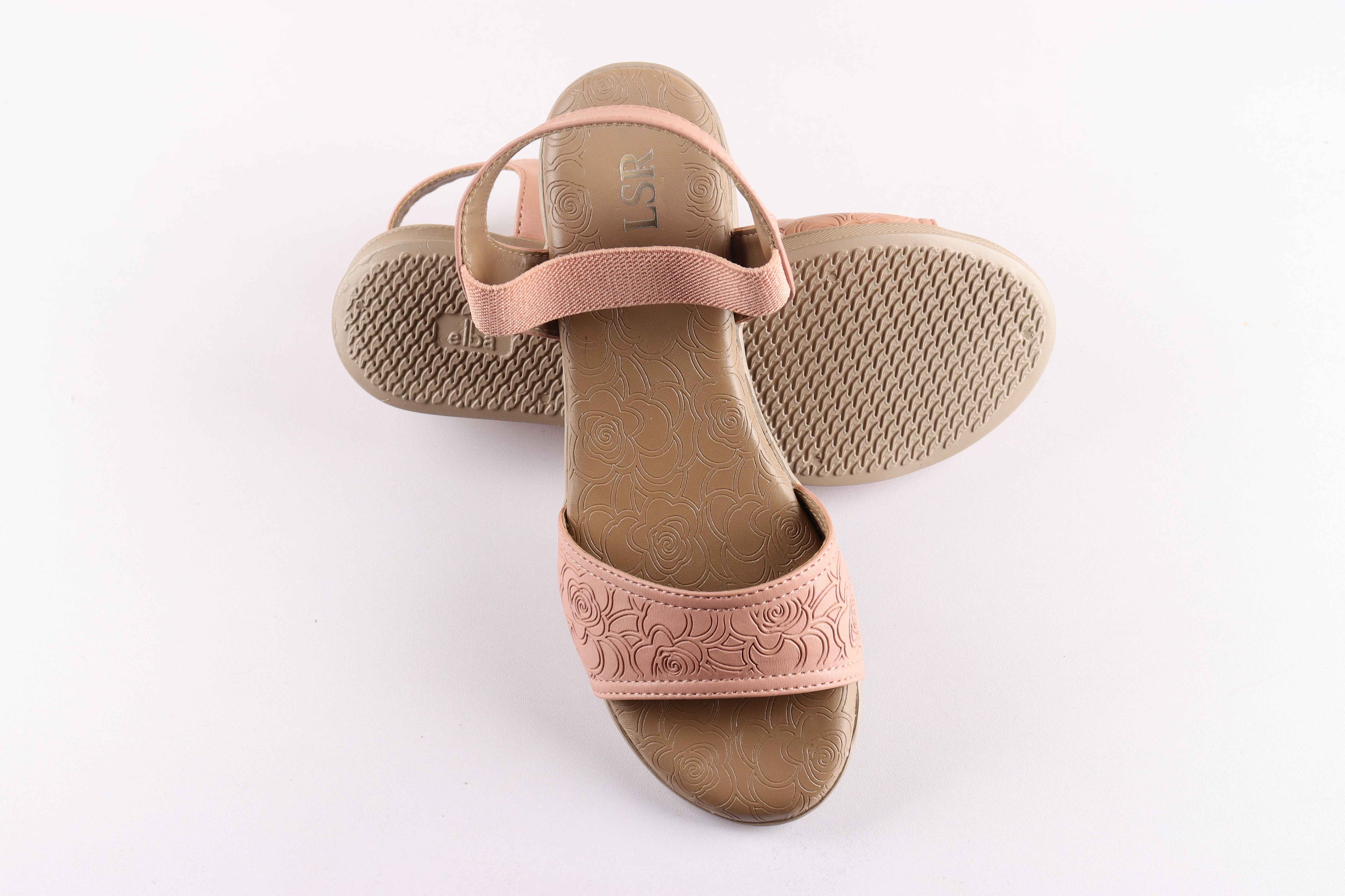 Lotusstride RoseLuxe Premium Rose Gold Accent Heels - Luxurious Comfort in Women Footwear - Lotusstride