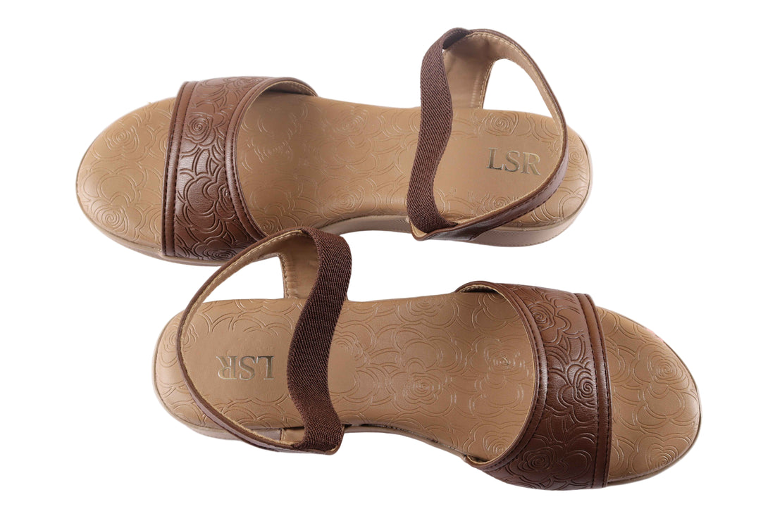Lotusstride RoseLuxe Premium Rose Gold Accent Heels for Women Footwear - Luxurious Comfort - Lotusstride