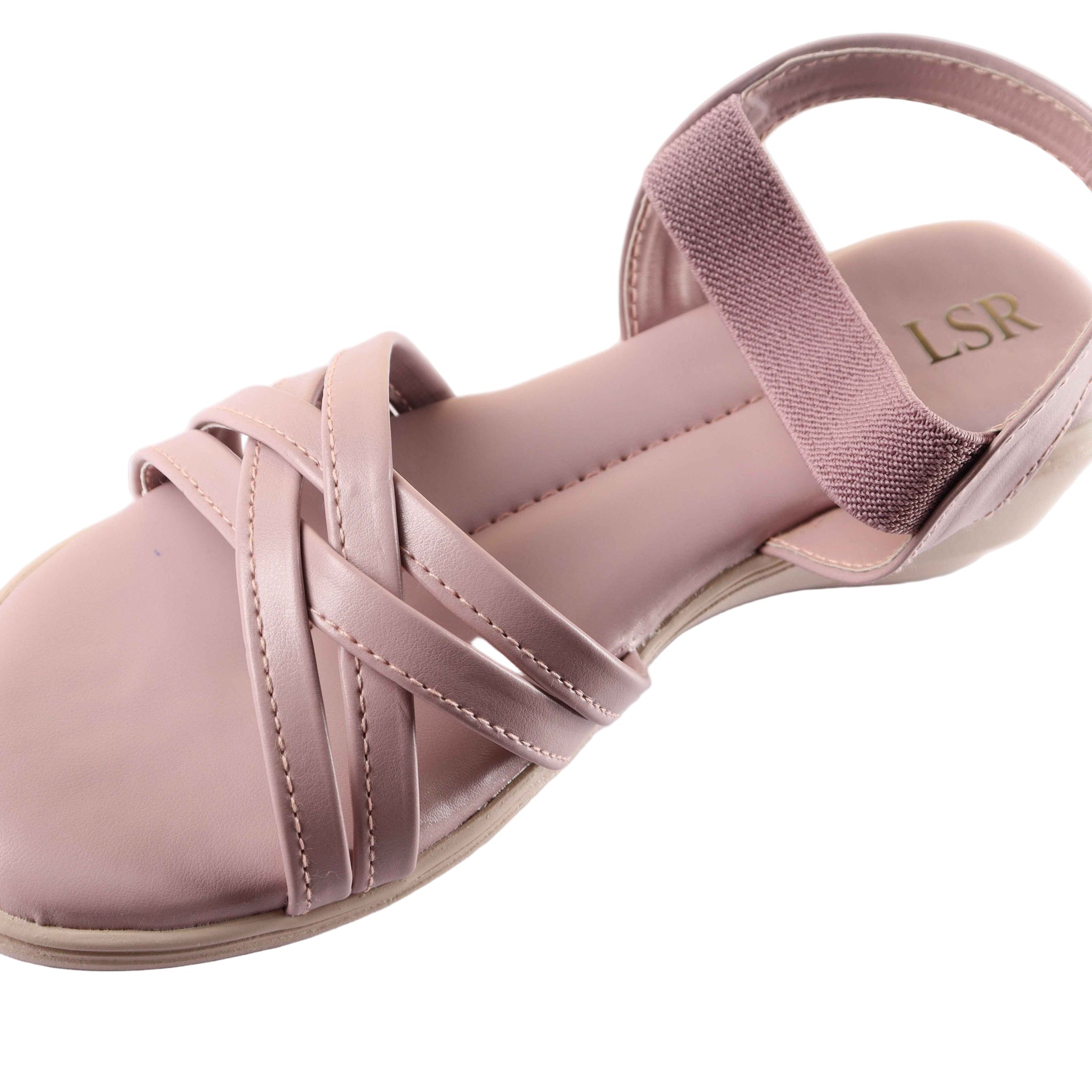Lotusstride BlushCriss Blush Crisscross Slide Sandals - Soft & Supportive Women Footwear - Lotusstride