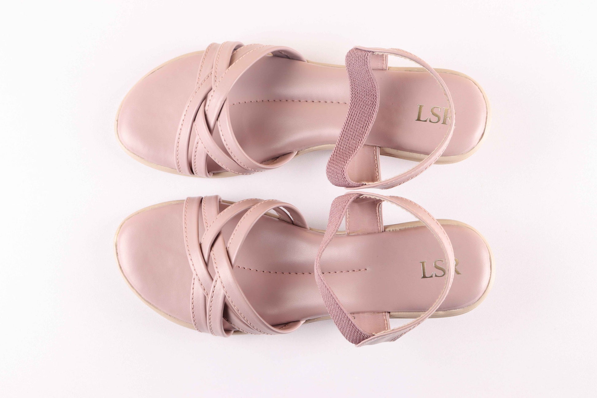 Lotusstride BlushCriss Blush Crisscross Slide Sandals - Soft & Supportive Women Footwear - Lotusstride