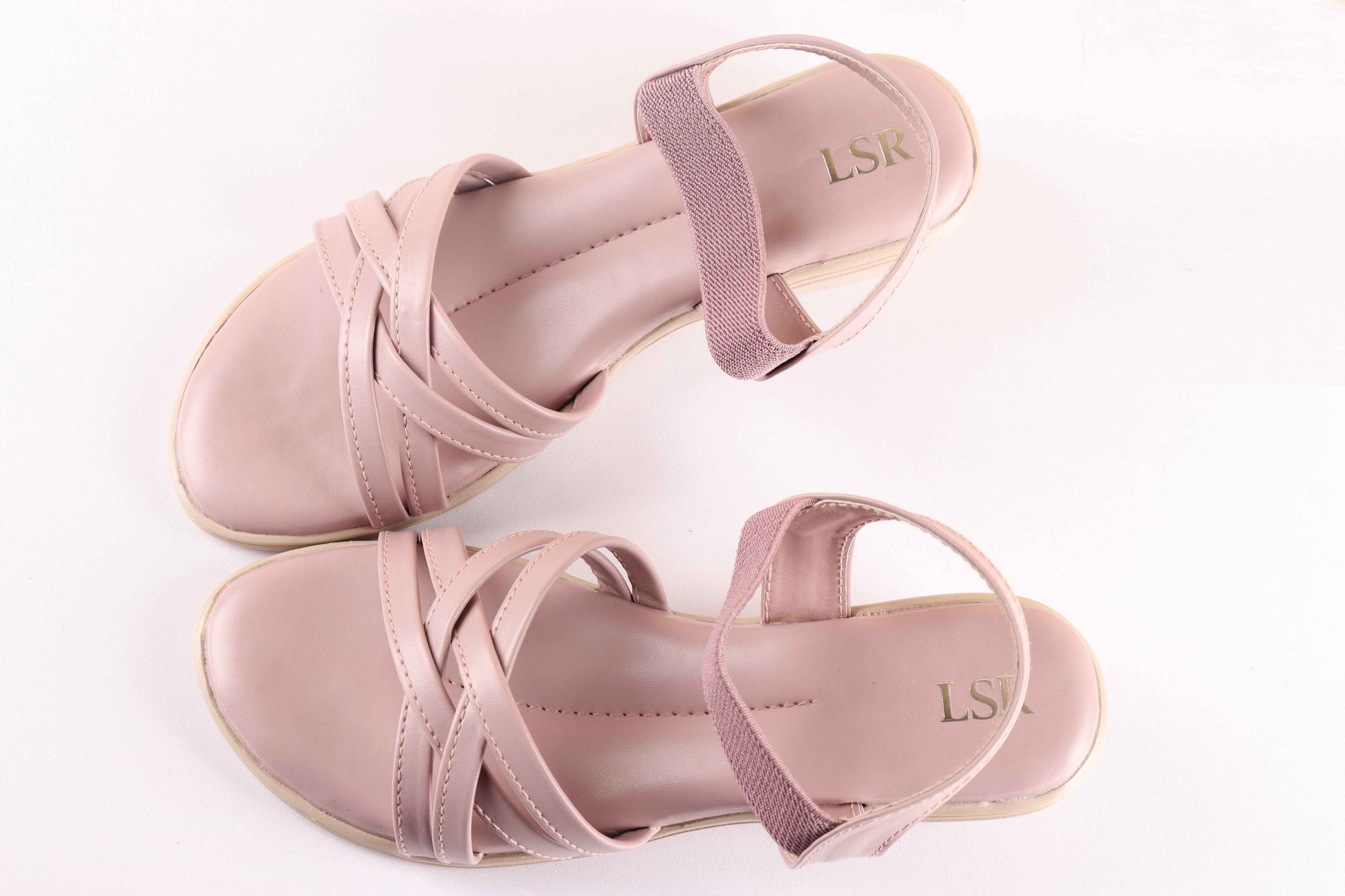 Lotusstride BlushCriss Blush Crisscross Slide Sandals - Soft & Supportive Women Footwear - Lotusstride